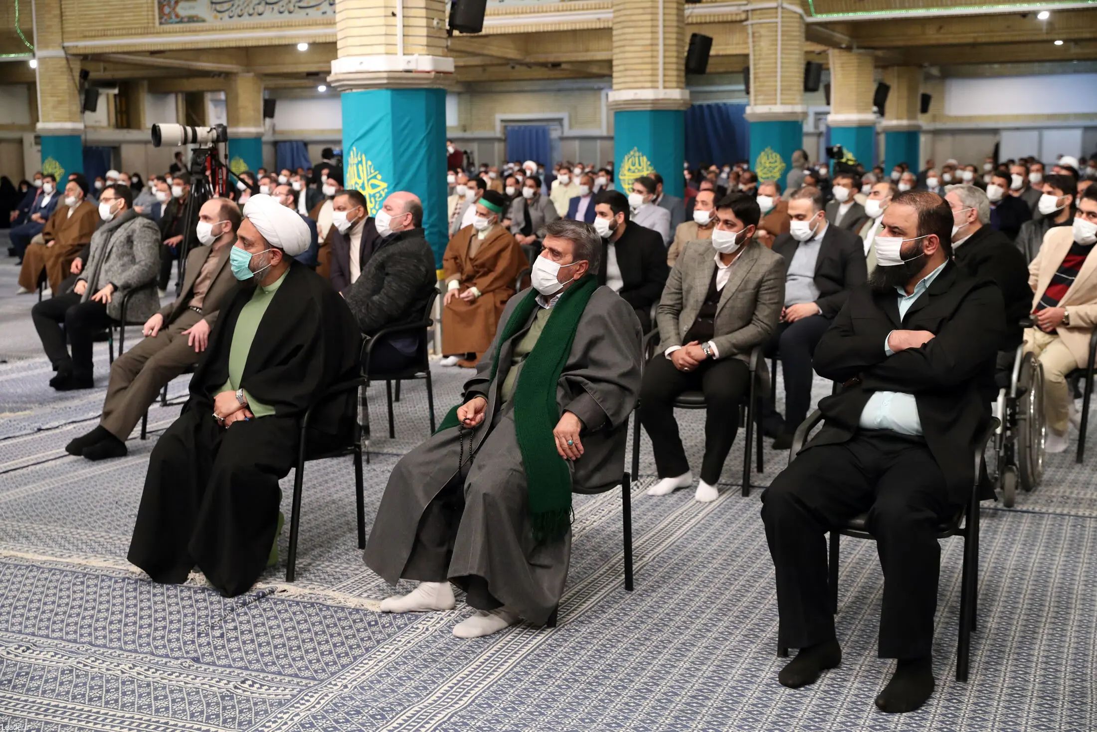دیدار جمعی از مداحان اهل‌بیت علیهم‌السلام با رهبر انقلاب اسلامی/گزارش تصویری