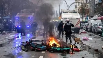 
ناآرامی در بروکسل بعد از باخت بلژیک در جام‌جهانی
