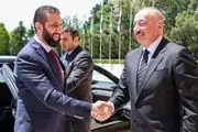 تصاویر دیدار جولانی و علی اف در باکو