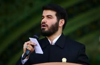 مداحی حماسی "مطیعی" پیش از مراسم سخنرانی رهبرانقلاب درمشهد