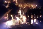 
ساختمانی چهارطبقه در لندن دچار حریق شد
