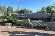 تصویری تکان دهنده از بدنه موشک بالستیک ایرانی در خاک تلاویو