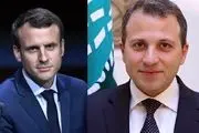 دیدار وزیر خارجه لبنان با رئیس جمهور فرانسه