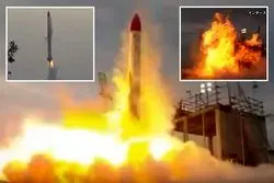 سقوط موشک ژاپنی چند ثانیه پس از پرتاب