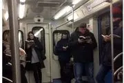 عکسی جالب از مسافران متروی مسکو