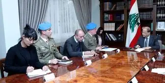 دیدار مقامات سازمان ملل با رئیس‌جمهور لبنان