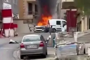 حمله پهپادی رژیم صهیونیستی به یک خودرو