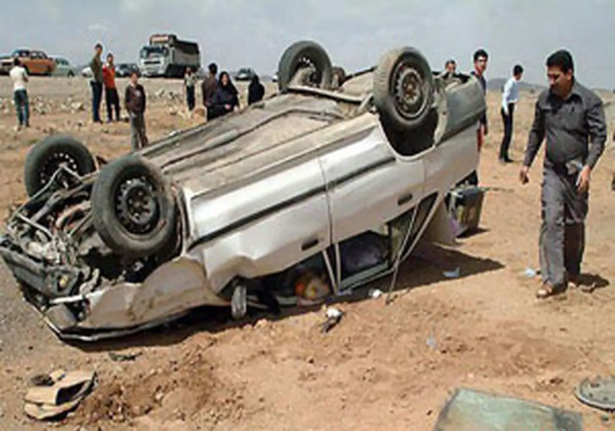 سهم واژگونی خودرو در حوادثجادهای
