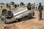 سهم واژگونی خودرو در حوادثجاده‌ای