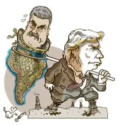 حمله آمریکا به ونزوئلا؛ سوژه جدید کارتونیست‌ها