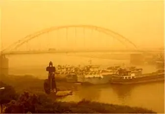 غلظت گرد و غبار خوزستان ۸.۵ برابر بیش از حد مجاز