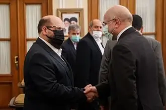 دیدار نایب رئیس دفتر سیاسی جنبش حماس با قالیباف/گزارش تصویری