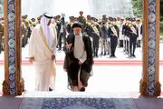 استقبال رسمی رئیس جمهور از امیر قطر/ گزارش تصویری