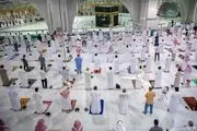 فیلم  پریدن فردی از طبقه بالای مسجدالحرام