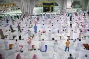 فیلم  پریدن فردی از طبقه بالای مسجدالحرام