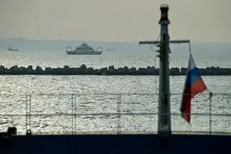  تصادف یک کشتی جنگی روس با یک کشتی باری