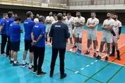 تمرین بانشاط تیم ملی والیبال در فرانکفورت