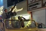  تصاویر دختران حامی وطن با جیپ و تیربار در خیابان 