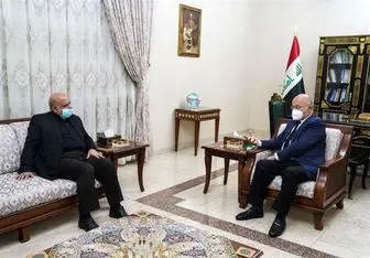 دیدار برهم صالح با مسجدی در بغداد