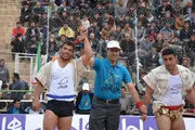 مسابقات کشوری کشتی با چوخه برگزار شد