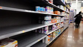 شیرخشک در ۷۰ درصد فروشگاه‌های آمریکا نایاب شد