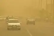 گردوخاک شدید به این جاده‌‌ها رسید
