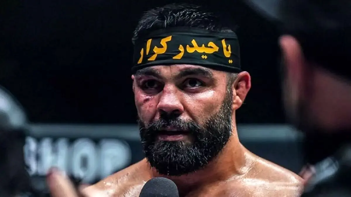 علیاکبری: لذت بخشترین کارم در MMA بستن سربند «حیدر کرار» است