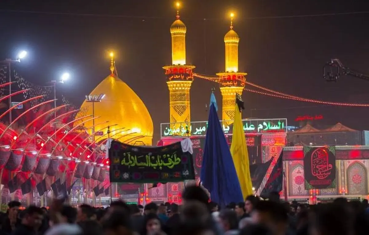 تصویری ناب از ایوان طلائی حرم امام حسین(ع)