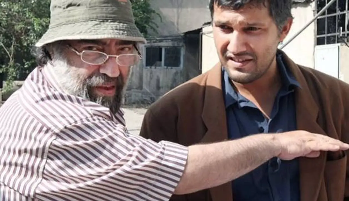 تصاویر جالب مسعود کیمیایی و پسرش در پشت صحنه «جرم»