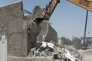 تخریب ویلاهای غیرمجاز ساخته شده در حریم رودخانه های شهرستان شبستر