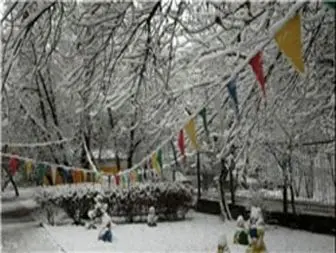 برف پاییزی به ارتفاعات تهران رسید