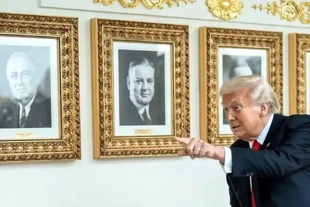 توپ بازی ترامپ با نوه‌اش/فیلم