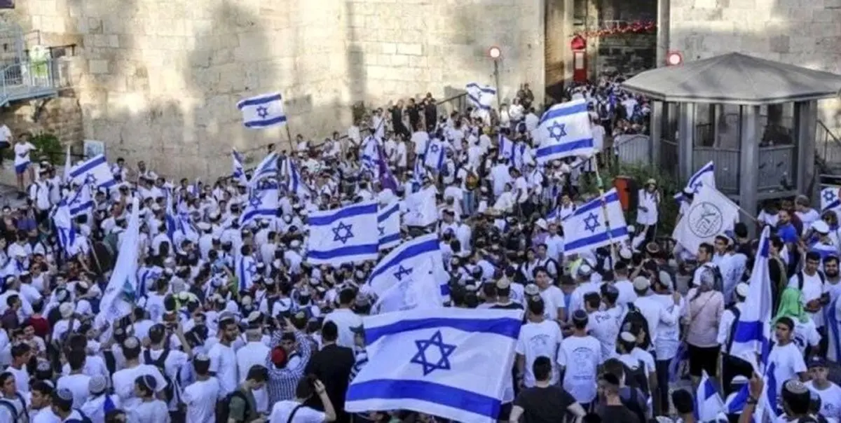ترک قدس شرقی توسط صهیونیستها با شعار «مرگ بر عرب»