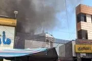 آتش‌سوزی در کاظمین عراق