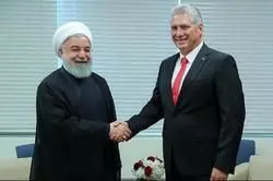 روحانی با رئیس جمهوری کوبا دیدار کرد