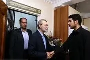 دیدار رئیس مجلس با خانواده های شهدای حادثه تروریستی در مجلس/ گزارش تصویری