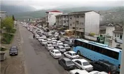 ترافیک پرحجم در برخی جاده های کشور