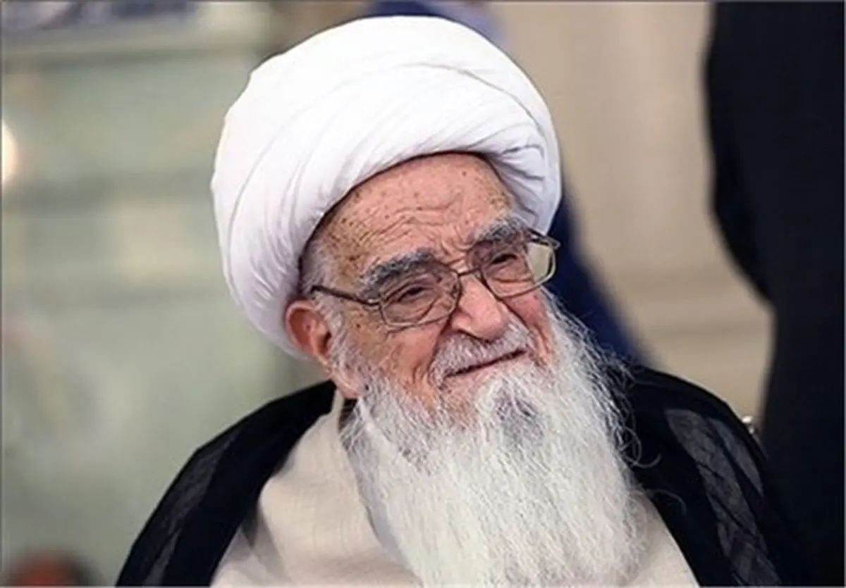 حرکت معنادار آیت الله صافی گلپایگانی هنگام رای دادن+ فیلم