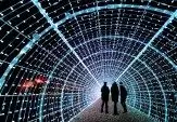 تصاویری از طولانی‌ترین تونل نورانی در اروپا