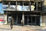 حمله اوباش به بانک ملی اهواز/ عکس