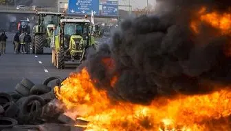اعتراضات آتشین کشاورزان در بلژیک