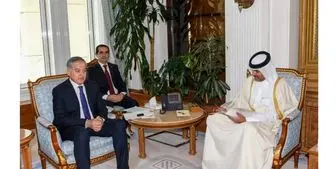 وزیر امور خارجه تاجیکستان با نخست وزیر قطر دیدار کرد