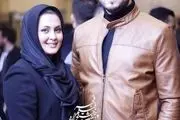 مجری معروف تلویزیون و همسرش در جشنواره+ عکس