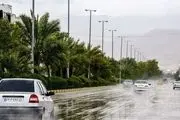 بارش باران و ترافیک در جاده های شمالی 