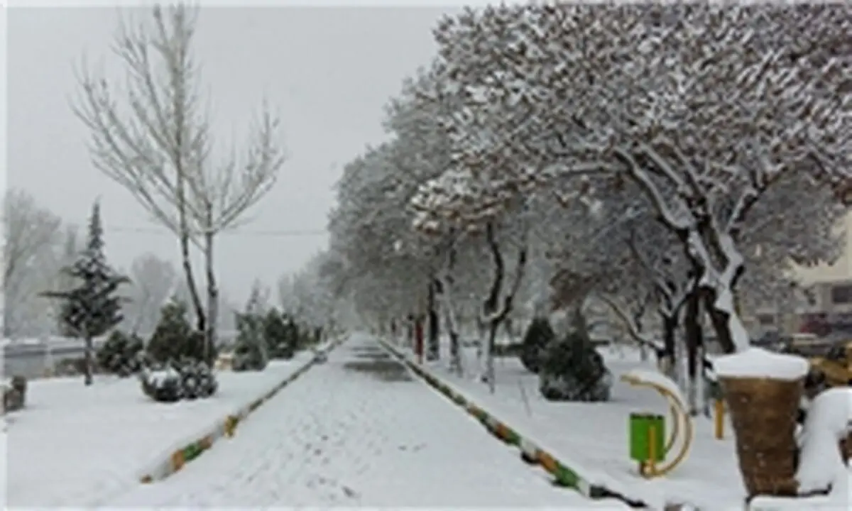 برفی که بهار ملایر را غافلگیر کرد