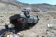 5 کشته و زخمی در واژگونی سواری در محور روستایی راور+تصاویر