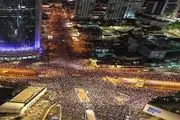 تظاهرات ۱۰۰ هزار نفر در تل آویو علیه نتانیاهو