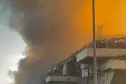 جهنمی از آتش در کشتی آمریکایی+ تصاویر