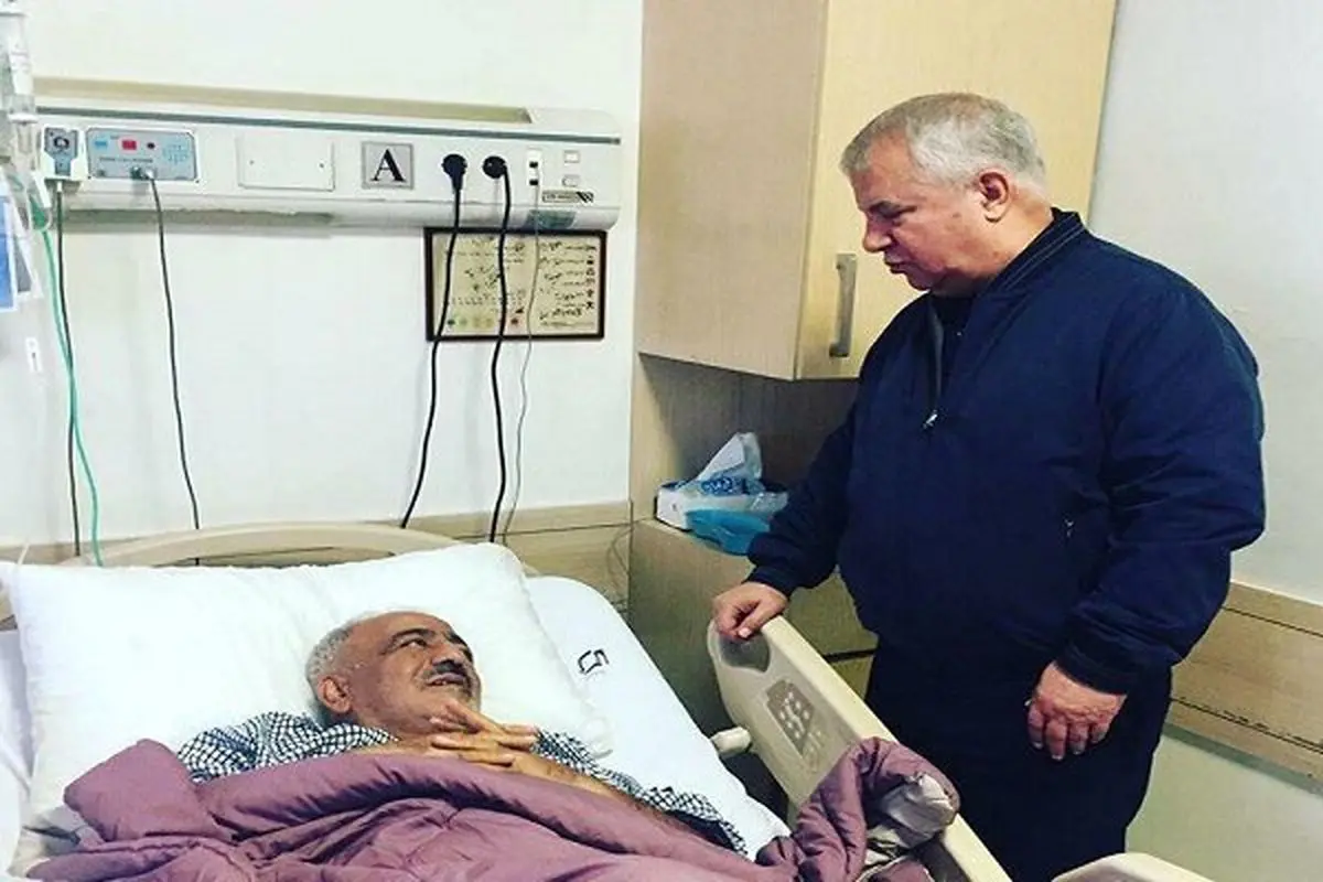 عیادت علی پروین از پیشکسوت پرسپولیس