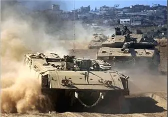 نیروهای اسرائیلی در مرز غزه برای یورش زمینی
